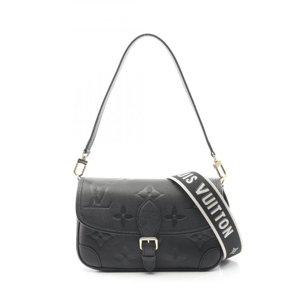 Louis Vuitton Diane handbag leather Monogram Empreinte black